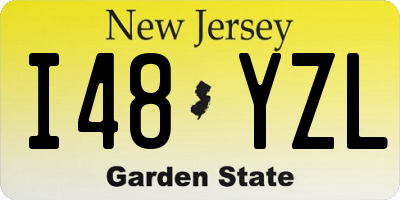 NJ license plate I48YZL