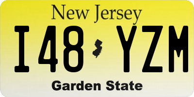NJ license plate I48YZM