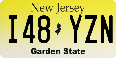 NJ license plate I48YZN