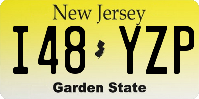 NJ license plate I48YZP