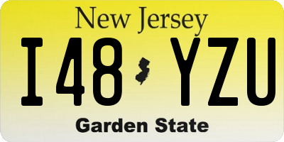 NJ license plate I48YZU