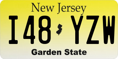 NJ license plate I48YZW