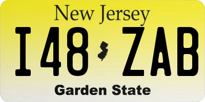 NJ license plate I48ZAB