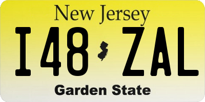NJ license plate I48ZAL