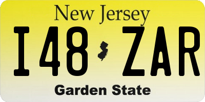 NJ license plate I48ZAR