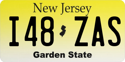 NJ license plate I48ZAS