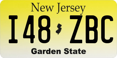 NJ license plate I48ZBC