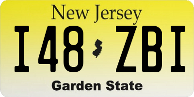 NJ license plate I48ZBI