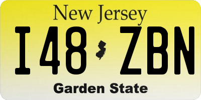 NJ license plate I48ZBN