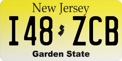 NJ license plate I48ZCB