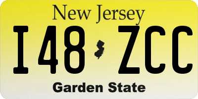 NJ license plate I48ZCC