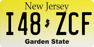 NJ license plate I48ZCF