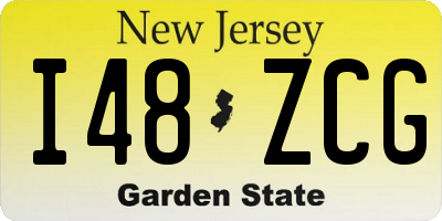 NJ license plate I48ZCG