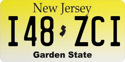 NJ license plate I48ZCI