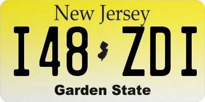 NJ license plate I48ZDI