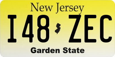 NJ license plate I48ZEC