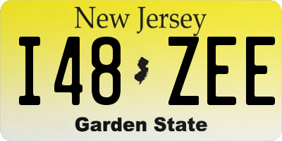 NJ license plate I48ZEE