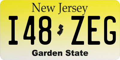 NJ license plate I48ZEG