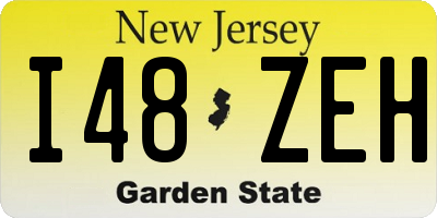 NJ license plate I48ZEH