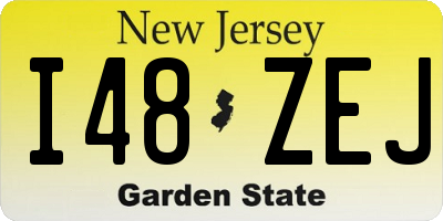 NJ license plate I48ZEJ
