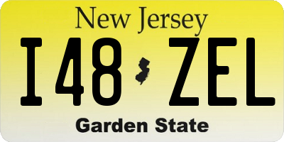 NJ license plate I48ZEL