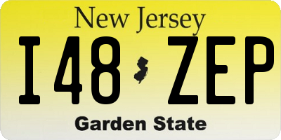 NJ license plate I48ZEP