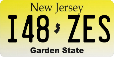 NJ license plate I48ZES