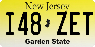 NJ license plate I48ZET