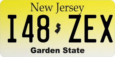 NJ license plate I48ZEX