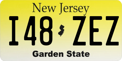 NJ license plate I48ZEZ