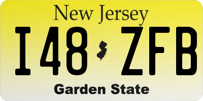 NJ license plate I48ZFB
