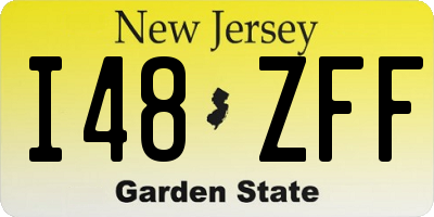 NJ license plate I48ZFF