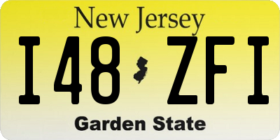 NJ license plate I48ZFI