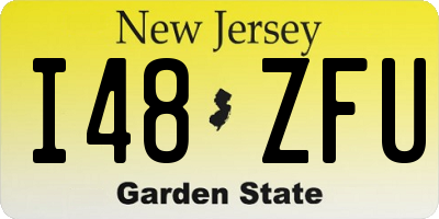 NJ license plate I48ZFU