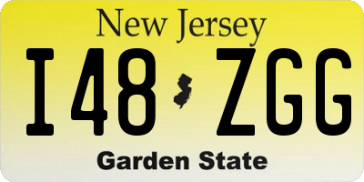 NJ license plate I48ZGG