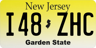 NJ license plate I48ZHC