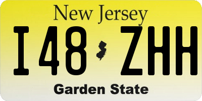NJ license plate I48ZHH
