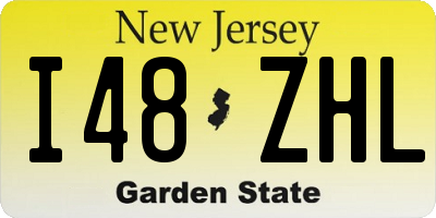 NJ license plate I48ZHL