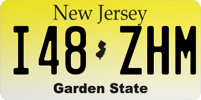 NJ license plate I48ZHM