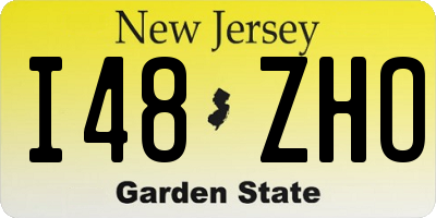 NJ license plate I48ZHO