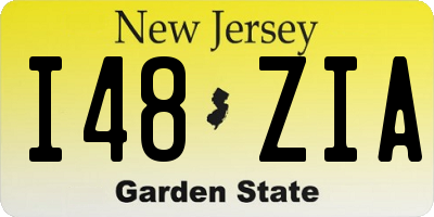 NJ license plate I48ZIA