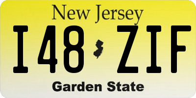 NJ license plate I48ZIF