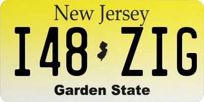 NJ license plate I48ZIG