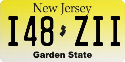 NJ license plate I48ZII