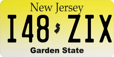 NJ license plate I48ZIX