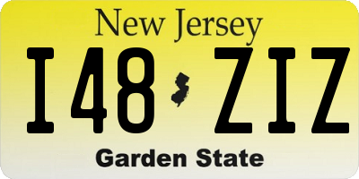 NJ license plate I48ZIZ