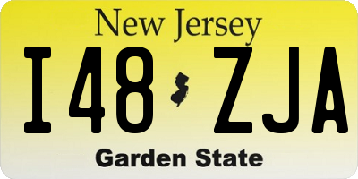 NJ license plate I48ZJA