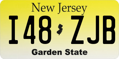 NJ license plate I48ZJB