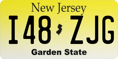 NJ license plate I48ZJG