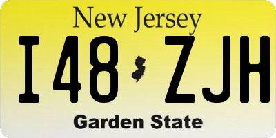 NJ license plate I48ZJH
